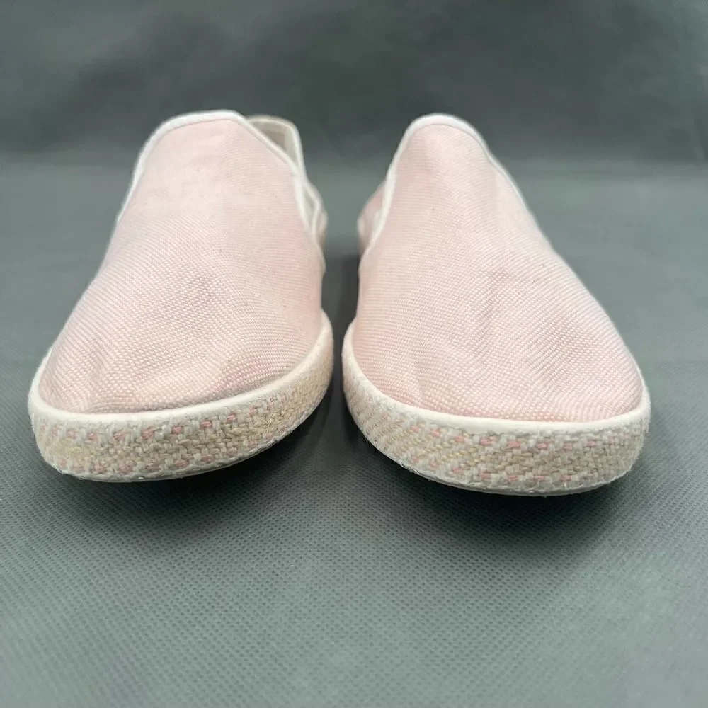 Rivieras Nymphe Cotton Canvas Slip On Classic Pink Canvas Sneakers Size 40